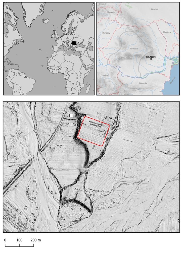 Mălăiești fort location on map