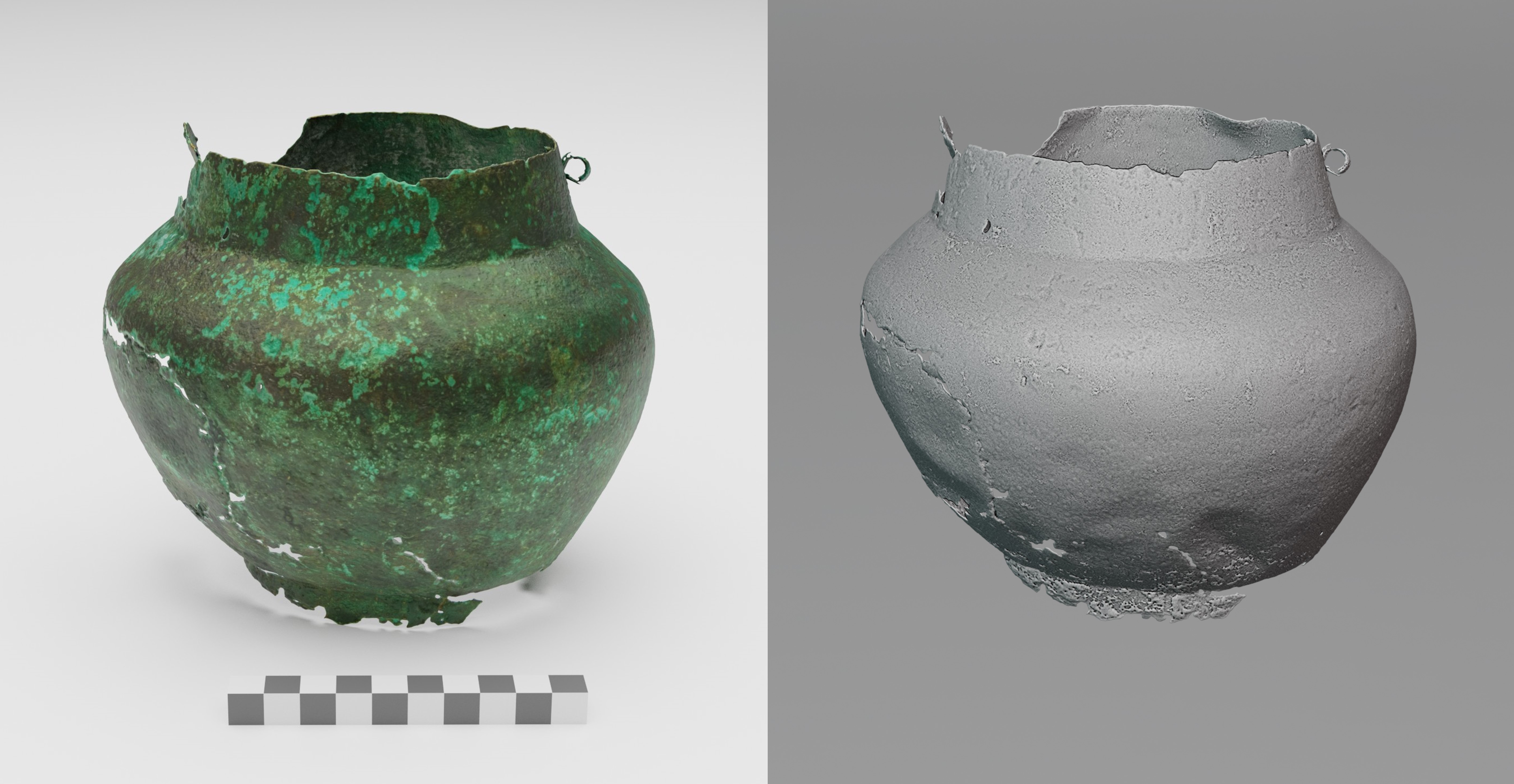 Mălăiești bronze vessel 3D digitization