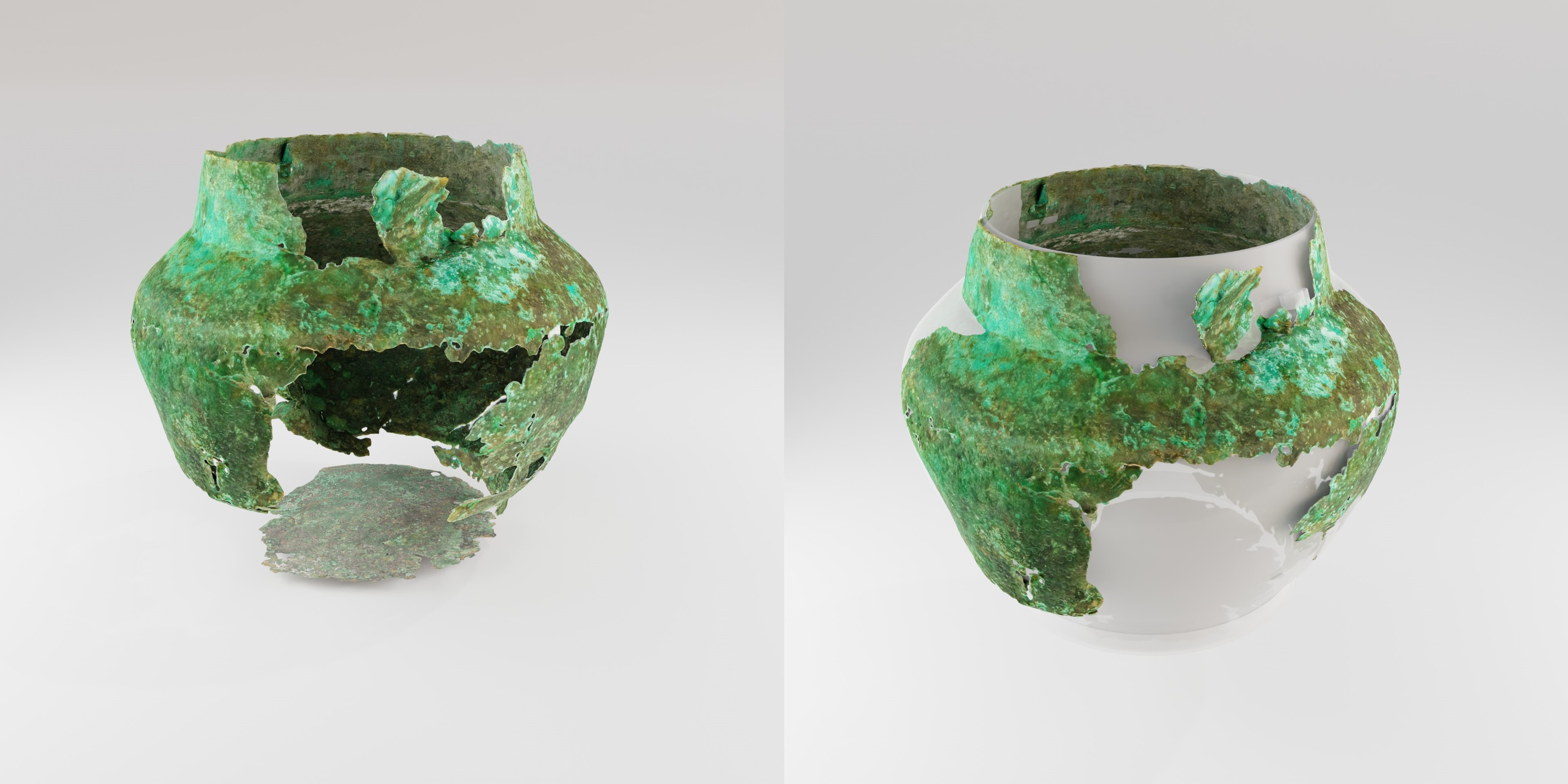 Mălăiești bronze vessel virtual anastylosis